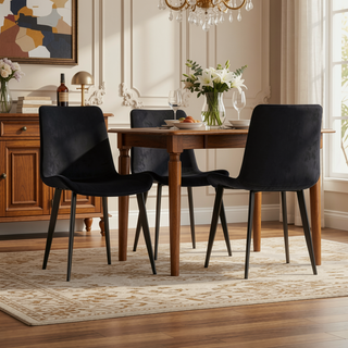 Sunvega PU Leather Dining Chairs with Ergonomic Design for Home and Office Use
