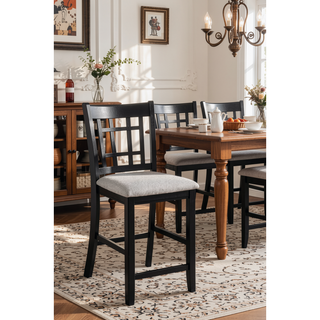 Sunvega Contemporary 18" Extendable Leaf Storage Table with Two-Tone Chalk Gray Finish