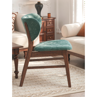 Sunvega Mid-Century Modern Dining Table with Walnut Finish and Sleek Design