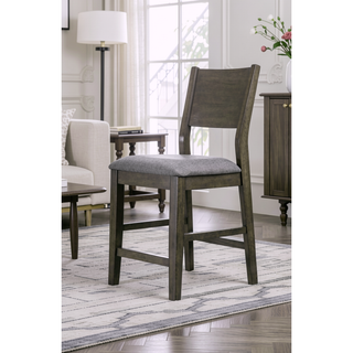 Sunvega Industrial U-Shape Metal Legs Walnut Black Finish Two Tone Design Bench