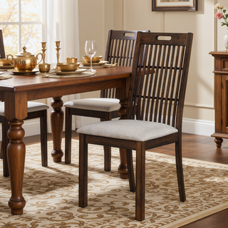 Sunvega 45.7-inch Round Dining Table with Storage Shelf in Modern Farmhouse Style