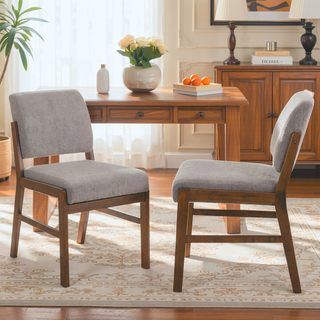 Sunvega Soft Boucle Dining Chairs Set of 2 with High-Density Foam Padding