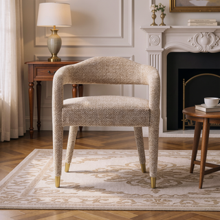 Sunvega Mid-Century Modern Accent Chair with Upholstered Legs for Living Room