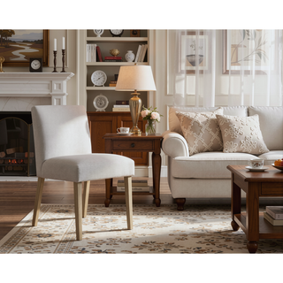 Sunvega Upholstered Dining Bench with Beige Gray Finish and Contemporary Style