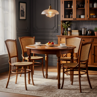Sunvega Solid Wood Dining Chairs Set of 2 Fully Assembled for Dining Room and Living Room