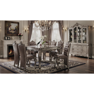 Sunvega Brown and Bone White Padded Counter Height Chair Set of 2