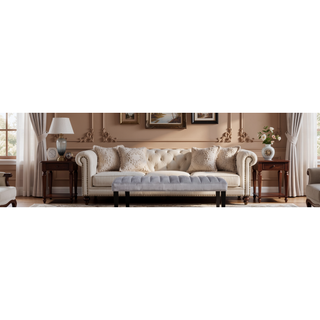 Sunvega Transitional Dining Table with Faux White Marble Top and Black Wood Base