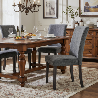 Sunvega Grey Dining Chairs Set of 2 with Durable Construction and Easy Cleaning