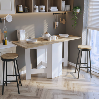 Sunvega Gateleg Folding Table with Transformative Design and Elegant Finish