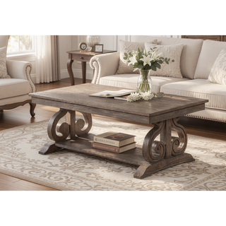 Sunvega Dark Oak Finish Wooden Backrest Bench with Curved Arms for Dining