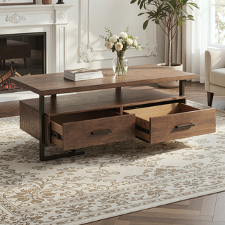 Sunvega Transitional Walnut Finish Wooden Bench Contemporary Dining Furniture