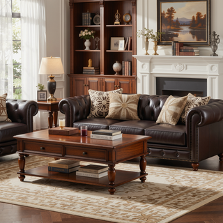 Sunvega Solid Wood 2-Seats Entryway Bench with Grille Details for Living Room