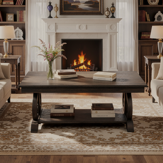 Sunvega Dark Oak Finish Wooden Backrest Bench with Curved Arms for Dining