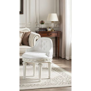 Sunvega Transitional Oval Tilt Mirror with Beveled Edge and Storage Drawer