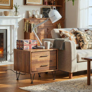 Sunvega Modern White Finish Chest with Five Spacious Drawers for Bedroom