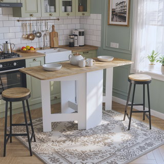 Sunvega Gateleg Folding Table with Transformative Design and Elegant Finish