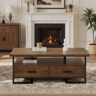 Sunvega Transitional Walnut Finish Wooden Bench Contemporary Dining Furniture
