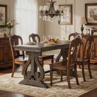 Sunvega Dark Oak Finish Wooden Backrest Bench with Curved Arms for Dining