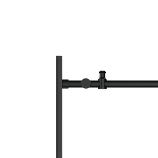 Sunvega Frameless Sliding Shower Door in Matte Black with Clear Glass
