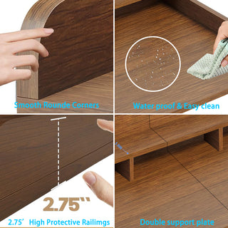 Sunvega Waterproof MDF Washer Dryer Countertop with Non-slip Pads and High Edge