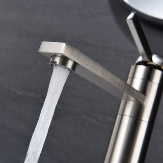 Sunvega Single Hole Bathroom Faucet with Spot Free Finish and One Handle Design