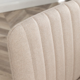 Sunvega Soft Breathable Fabric Upholstery Swivel Office Chair with Thick Foam Padding