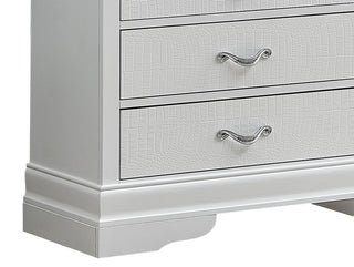 Sunvega Silver Champagne Nightstand with Two Spacious Drawers for Bedroom