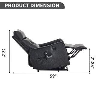 Sunvega Single Motor Power Lift Recliner Chair with Massage and Heat for Elderly