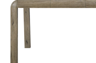 Sunvega English Knotty Oak Veneer Counter Height Table with Rounded Corners and Sturdy Legs