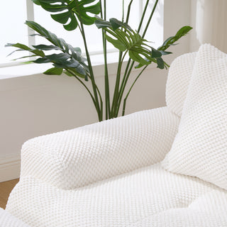 Sunvega Modular Loveseat Sofa with Tufted Design and Two Pillows for Living Room