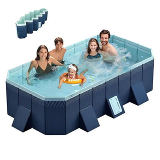 Sunvega Strong and Durable PVC Outdoor Swimming Pool for Garden Yards 1900L Capacity