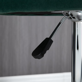 Sunvega Adjustable Swivel Bar Stools Set of 2 with Velvet Upholstered Seat and Footrest