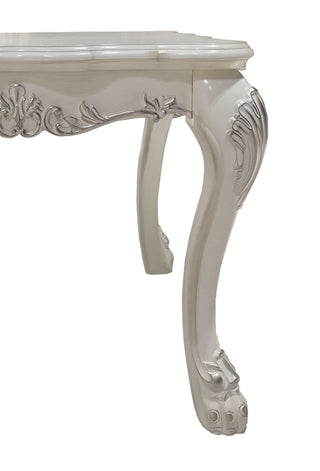 Sunvega Dresden Vintage Bone White Finish Nightstand with Two Spacious Felt-Lined Drawers