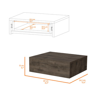 Sunvega Floating Nightstand with Spacious Drawer and Sleek Wall-Mounted Design