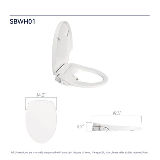 Sunvega Non-Electric Bidet Toilet Seat with Heated Seat and Dual Wash Modes