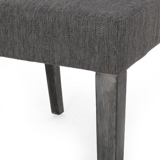 Sunvega Contemporary Upholstered Dining Chairs with Rubberwood Legs and Tapered Design