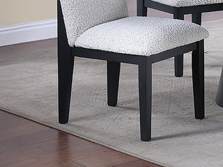 Sunvega Charcoal Color Wooden Dining Table with Trestle Base and Butterfly Leaf
