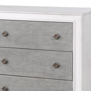 Sunvega Transitional Rustic Gray Weathered White Finish Dresser for Bedroom
