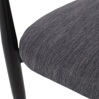 Sunvega Modern Upholstered Dining Chairs with Gold Accent Iron Frame Set of 2
