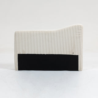 Sunvega Modular Sofa Single Armrest Backrest Module with Convertible Corduroy Fabric