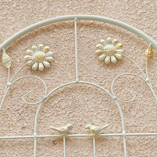Sunvega Rustproof Metal Garden Trellis for Climbing Plants Outdoor Flower Support 4 Pack