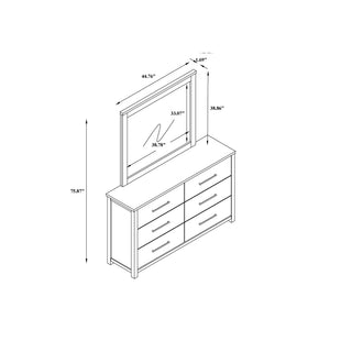 Sunvega Dark Top Finish Nightstand with Spacious Drawers and Block Style Feet