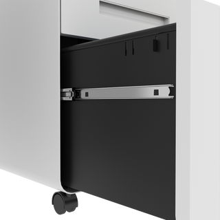 Sunvega 2 Drawer Mobile File Cabinet with Lock for Legal Letter A4 Size