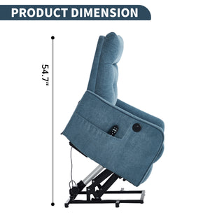 Sunvega Single Motor Power Lift Recliner Chair with Massage and Heat for Elderly