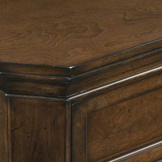 Sunvega Antique Walnut Traditional 3-Piece Wood Bedroom Set with Queen Panel Bed