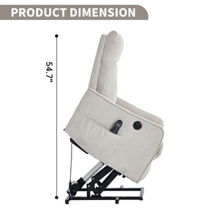 Sunvega Single Motor Power Lift Recliner Chair with Massage and Heat for Elderly