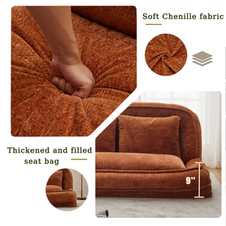 Sunvega Double Human Dog Bed Loveseat with 5 Adjustable Positions and Plump Pillow