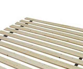 Sunvega King Bed Slats Kit in Unfinished Natural Wood Finish Sanded Smooth