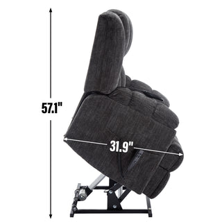 Sunvega Dual Motor Lift Recliner Chair with Massage Lumbar Heat and Power Remote