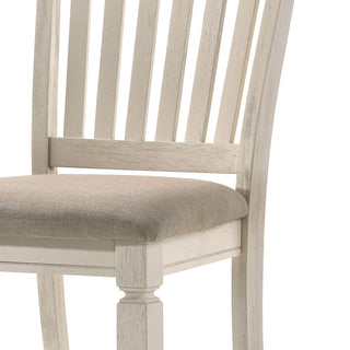 Sunvega Upholstered Seat and Slatted Back Side Chair Set of 2